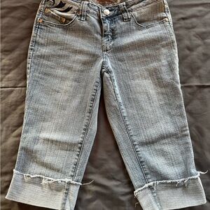 Y2K No Boundaries blue Cropped Women's Jeans Capris